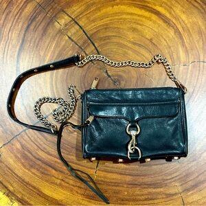 Rebecca Minkoff M.A.C. mini black and rose gold